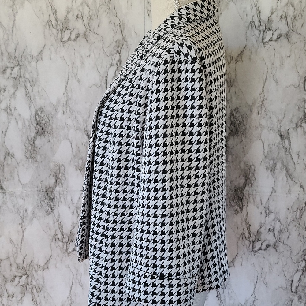 Db Established Houndstooth Blazer Size Large - image 3